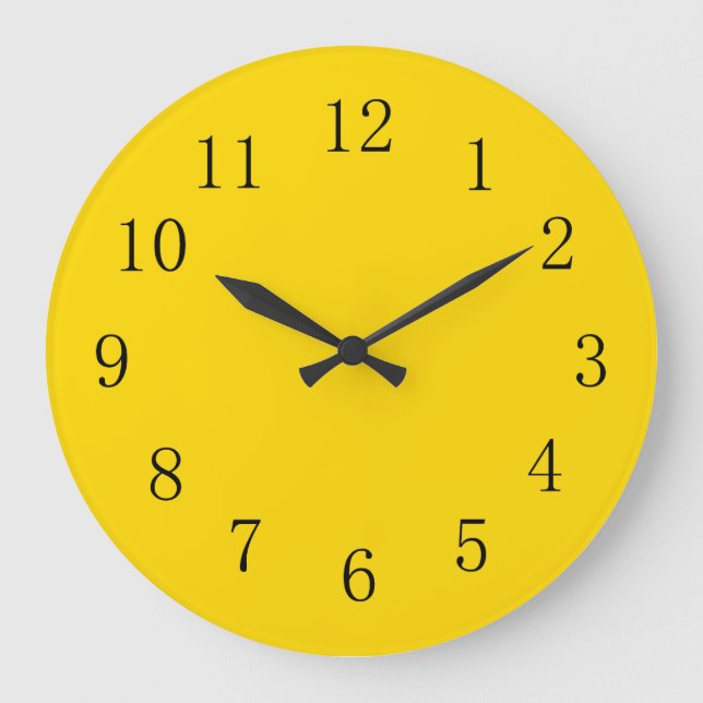 Reloj de la cocina amarilla del autobús escolar (Anverso)