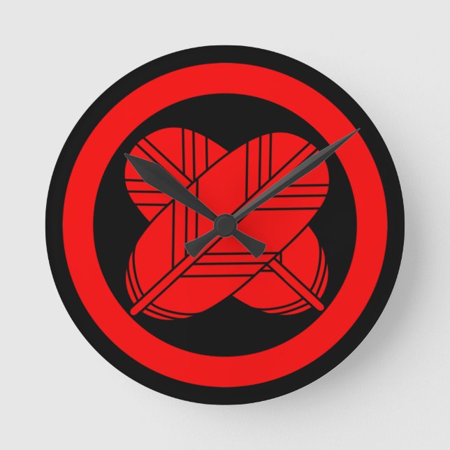 reloj de la cresta familiar de asano kamon (Anverso)