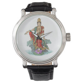 Reloj de la Luna de Agua Guan Yin Bodhisattva