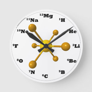 Reloj de la molécula - amarillo
