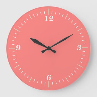 Reloj de la pared de coral