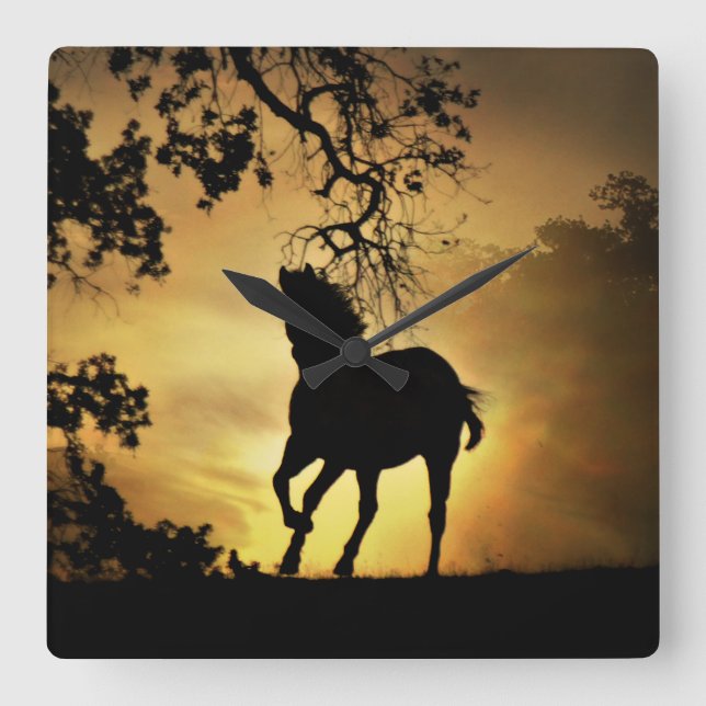 Reloj de la pared de Horse Lover (Anverso)