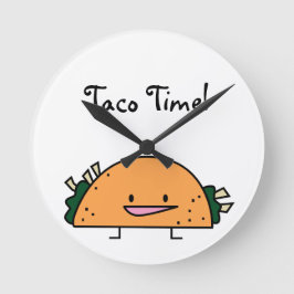 Reloj de la pared de la cocina del tiempo de Taco