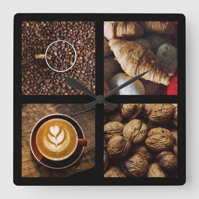 Reloj de la pared del amante del café 1 (Anverso)