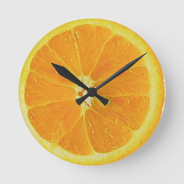 RELOJ DE LA PARED naranja-MEDIA (Anverso)
