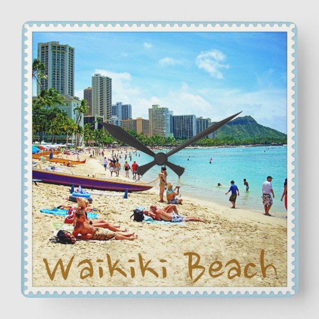 Reloj de la playa de Waikiki (Anverso)