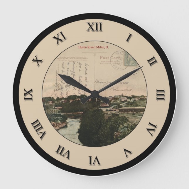 Reloj de la postal de Milano Ohio (Anverso)
