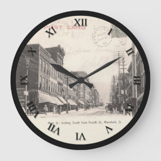 Reloj de la tarjeta postal Mansfield Ohio - Princi