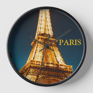 reloj de la Torre Eiffel de Oro