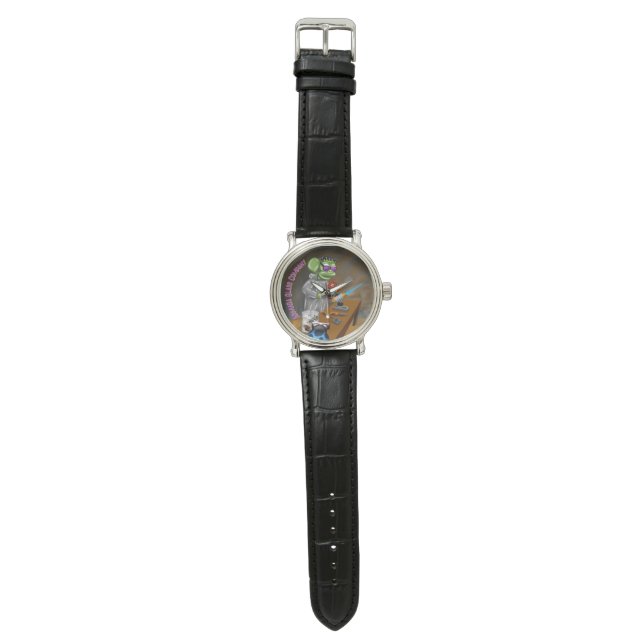 Reloj de la vidriera de Frankenmonkey (Superficie plana)