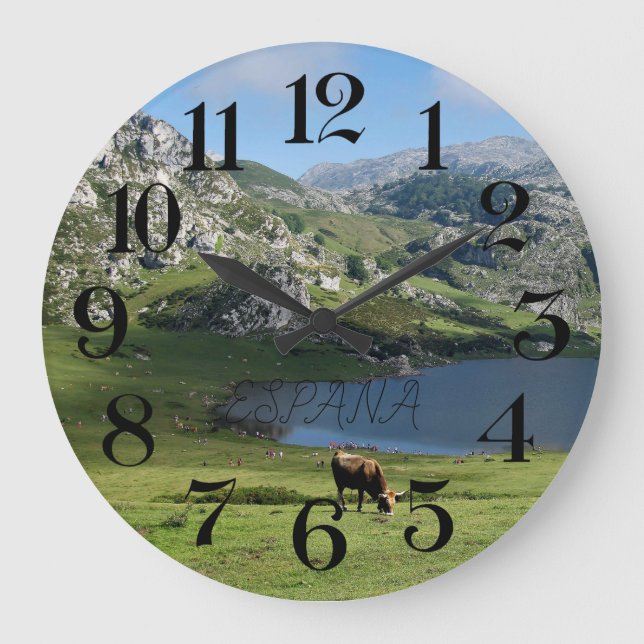 Reloj de Lagos de Covadonga en Asturias (Anverso)