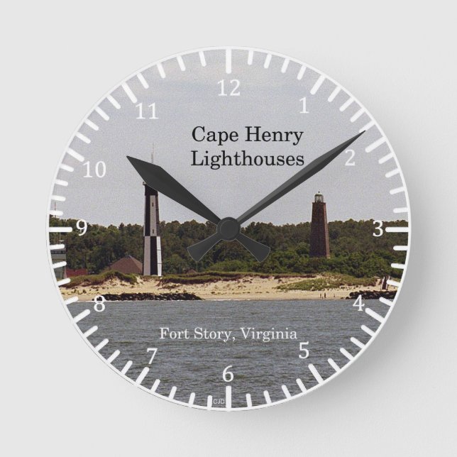 Reloj de las casas de luz de Cape Henry (Anverso)