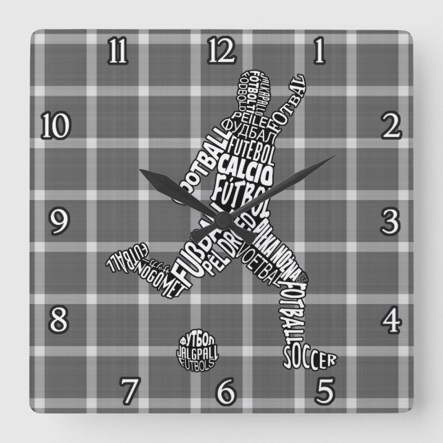 Reloj de las idiomas del fútbol del fútbol (Anverso)