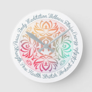 Reloj de las inspiraciones de la yoga