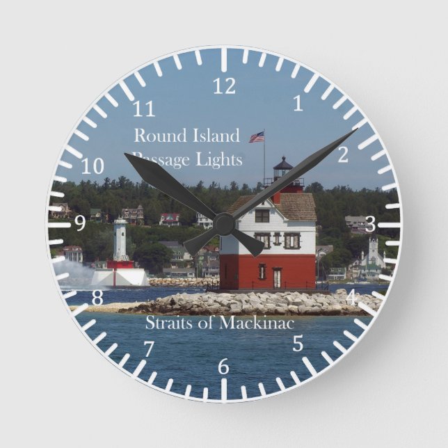 Reloj de las luces de paso de la isla redonda (Anverso)