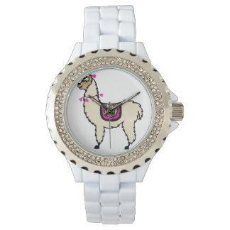 Reloj de Llama de Pulsera Blanca