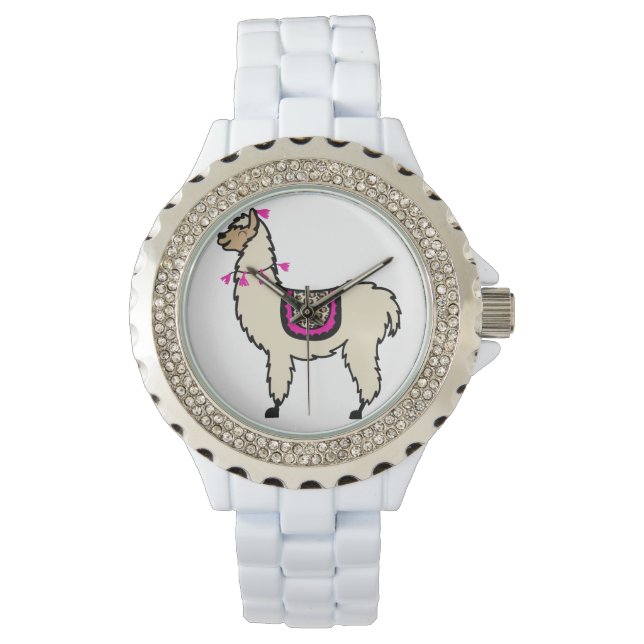 Reloj de Llama de Pulsera Blanca (Anverso)