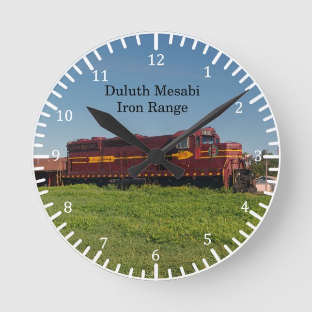 Reloj de locomotora de la gama de hierro Duluth Me (Anverso)