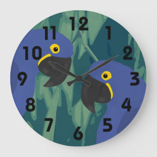 Reloj de loro azul