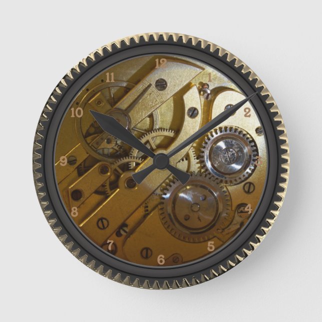 Reloj de los engranajes de reloj mecánico (Anverso)