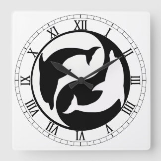 Reloj de los números romanos del cuadrado de los