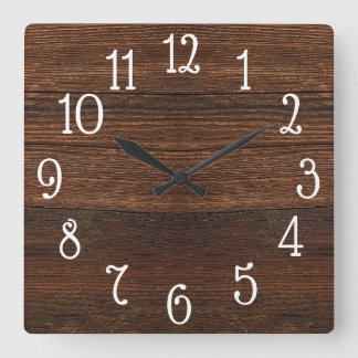 Reloj de madera de la impresión