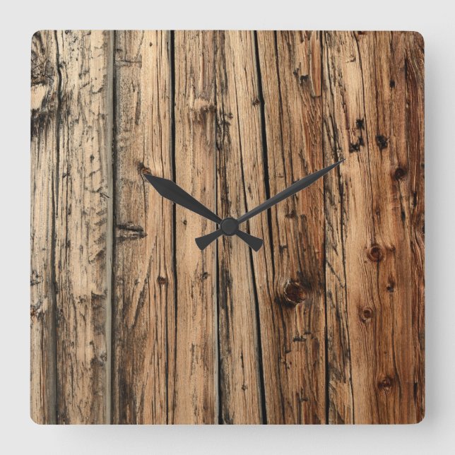 Reloj de madera de roble (Anverso)