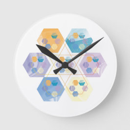Reloj de malla de forma hexagonal, diseño moderno