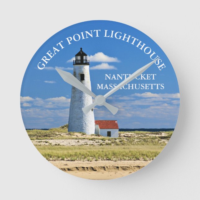 Reloj de MAMÁES del faro de Great Point Nantucket (Anverso)