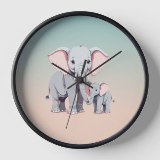 Reloj de mami y elefante de bebé
