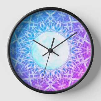 reloj de Mandala rosa, púrpura y azul Lightcode