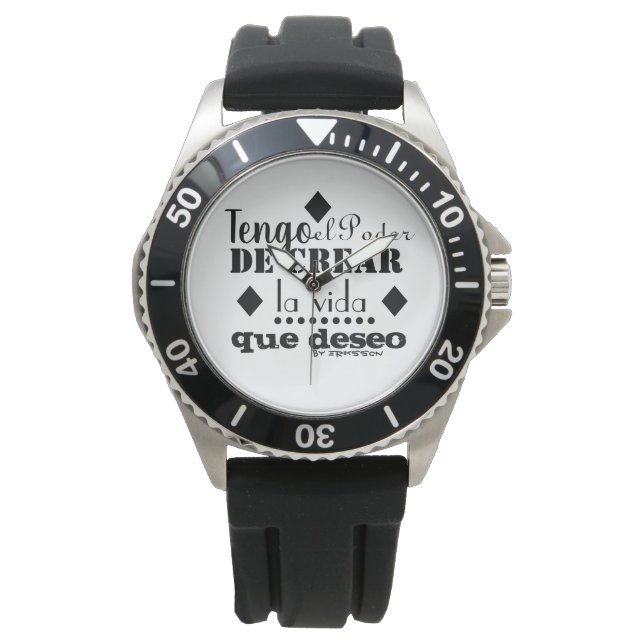 Reloj de Mano Motivacional (Anverso)