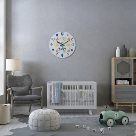 Reloj de manos coloridas personalizado