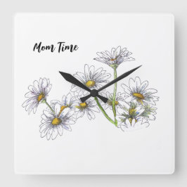 Reloj de margarita blanca personal