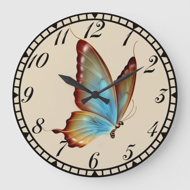 Reloj de mariposa azul (Anverso)