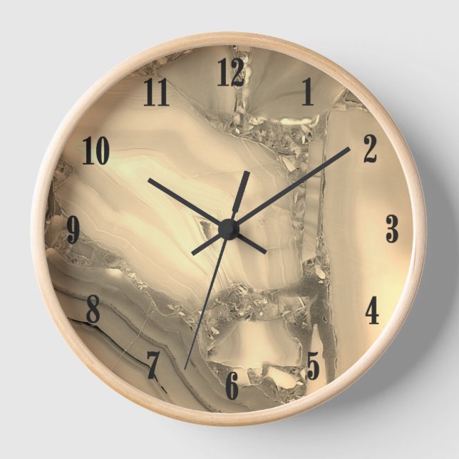 Reloj de marmol marrón (Anverso)