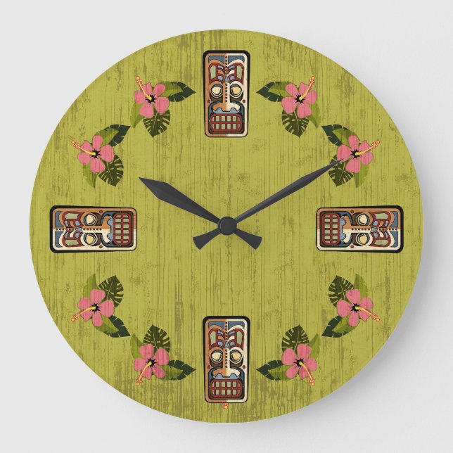 Reloj de medianera de Tiki (Anverso)