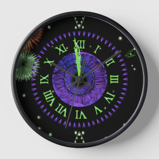 Reloj de medianoche violeta