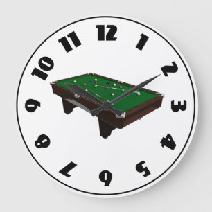 Reloj de mesa de billar