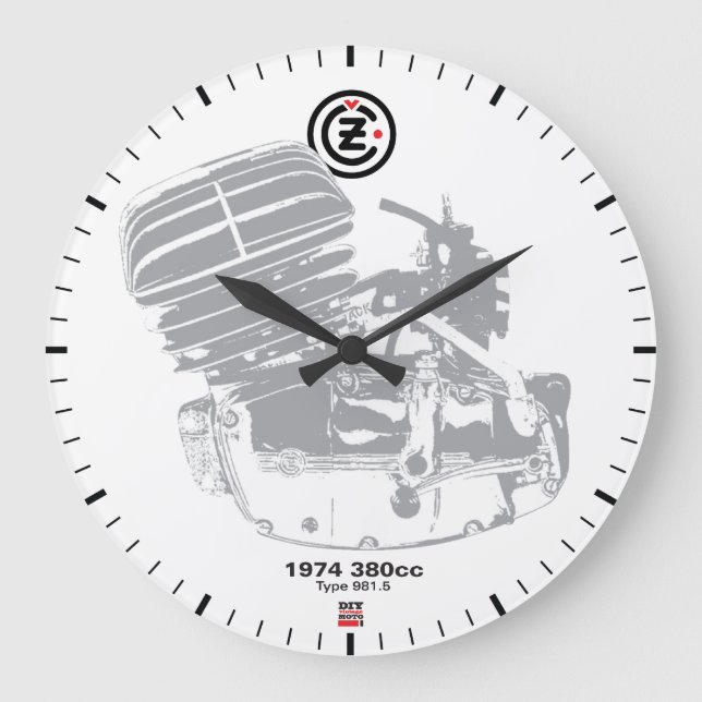 Reloj de Moto del vintage de DIY (Anverso)