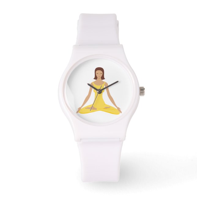 Reloj de mujeres de la yoga pose (Anverso)