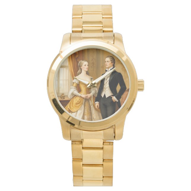 Reloj de mujeres de lujo, Pareja Real, Estilo Euro (Anverso)