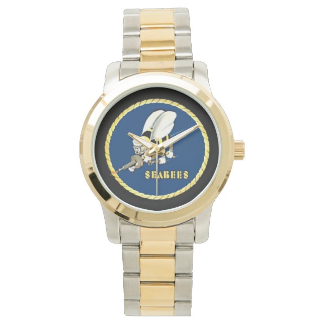 Reloj de muñeca de dos tonos de abejas marinas de  (Anverso)