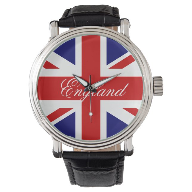 Reloj de muñeca de la bandera británica (Anverso)