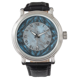 Reloj de muñeca de mármol azul de Sapphire