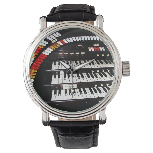 Reloj de muñeca de teclado de órganos antiguos, co (Anverso)