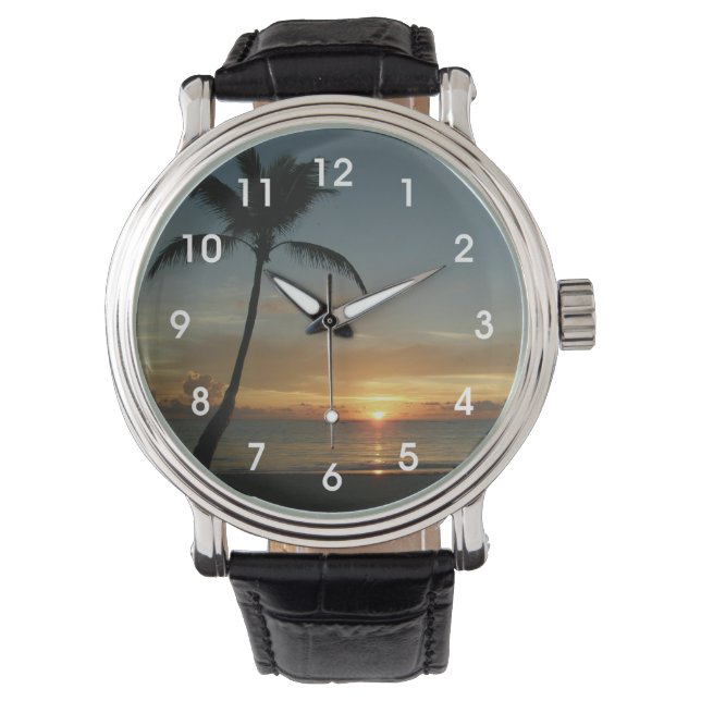 Reloj de muñeca Hawaiian Beach Sunset (Anverso)