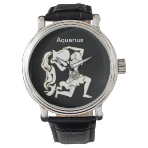 Reloj de muñecas de Aquarius Zodiac