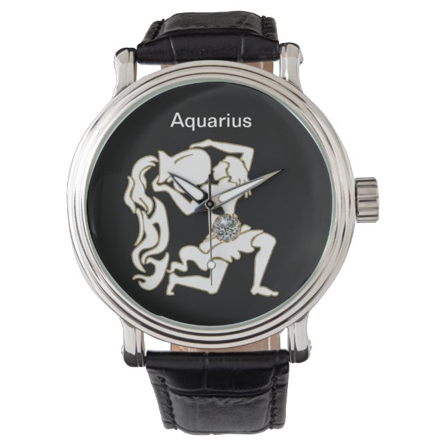 Reloj de muñecas de Aquarius Zodiac (Anverso)