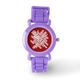 Reloj de muñecas de danza tipográfica (con problem
